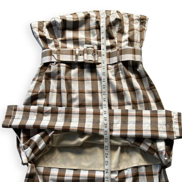 Maeve Anthropologie Belted Square-Neck Plaid Dress - Picture 11 of 14